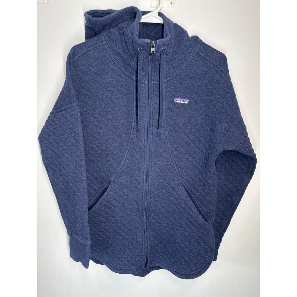Patagonia Women's Organic Cotton Full Zip Quilt Hoody - Small